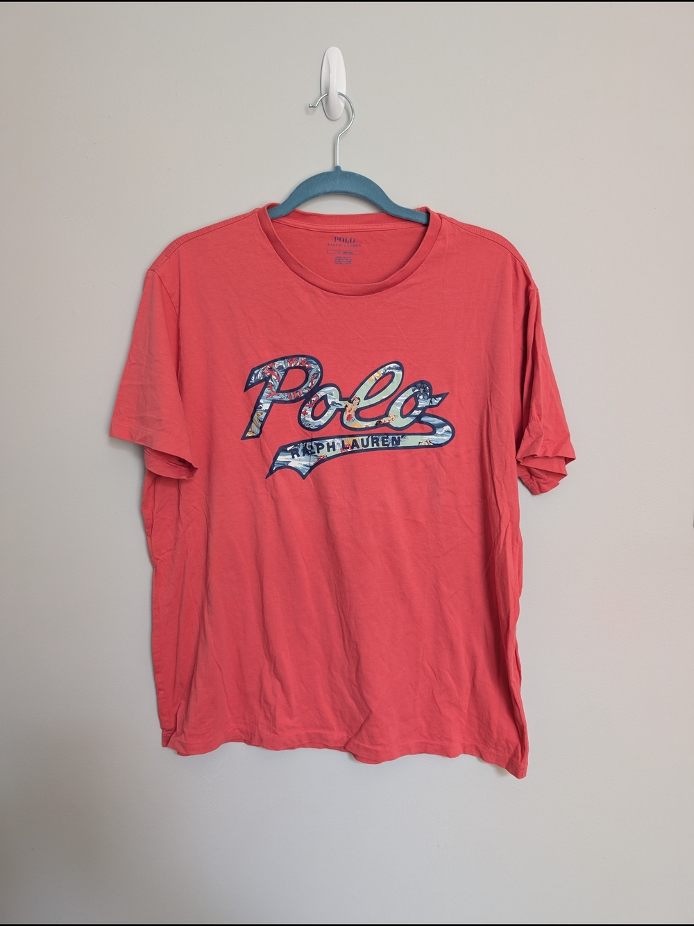 Polo by Ralph Lauren Men’s Coral Logo Graphic T-Shirt